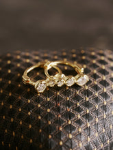 9K Solid Gold Trio Glow Huggies - CAMELLIA Single